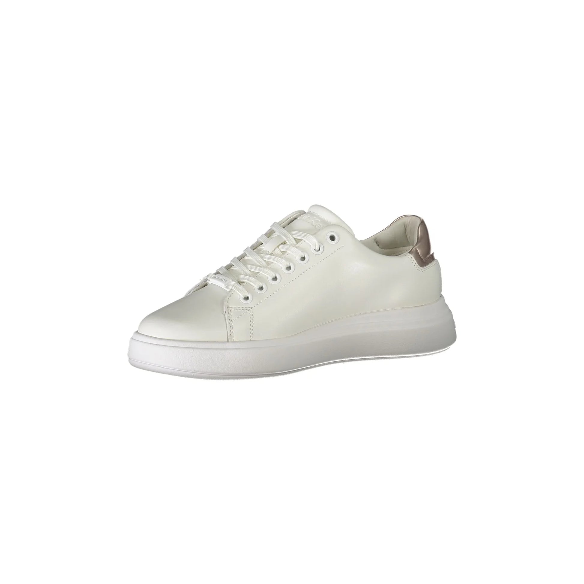 CALVIN KLEIN Scarpe Sneakers Donna Bianche con Dettagli a Contrasto bianco - vista 3