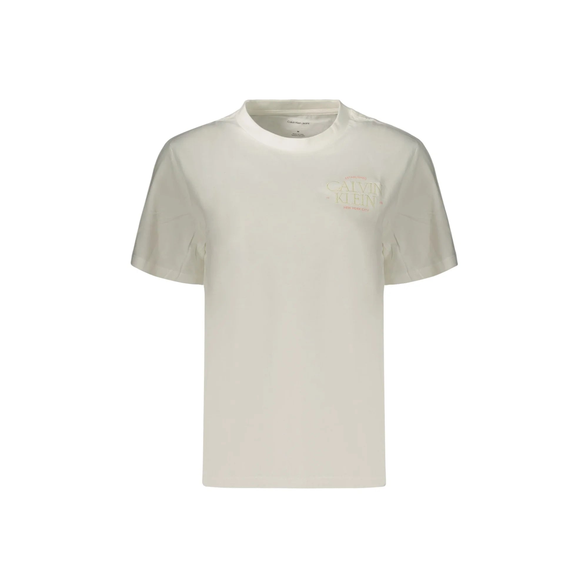 CALVIN KLEIN T-SHIRT MANICHE CORTE DONNA BIANCO