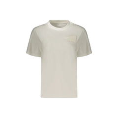 Calvin Klein T-Shirt Maniche Corte Donna Bianca Ricamo