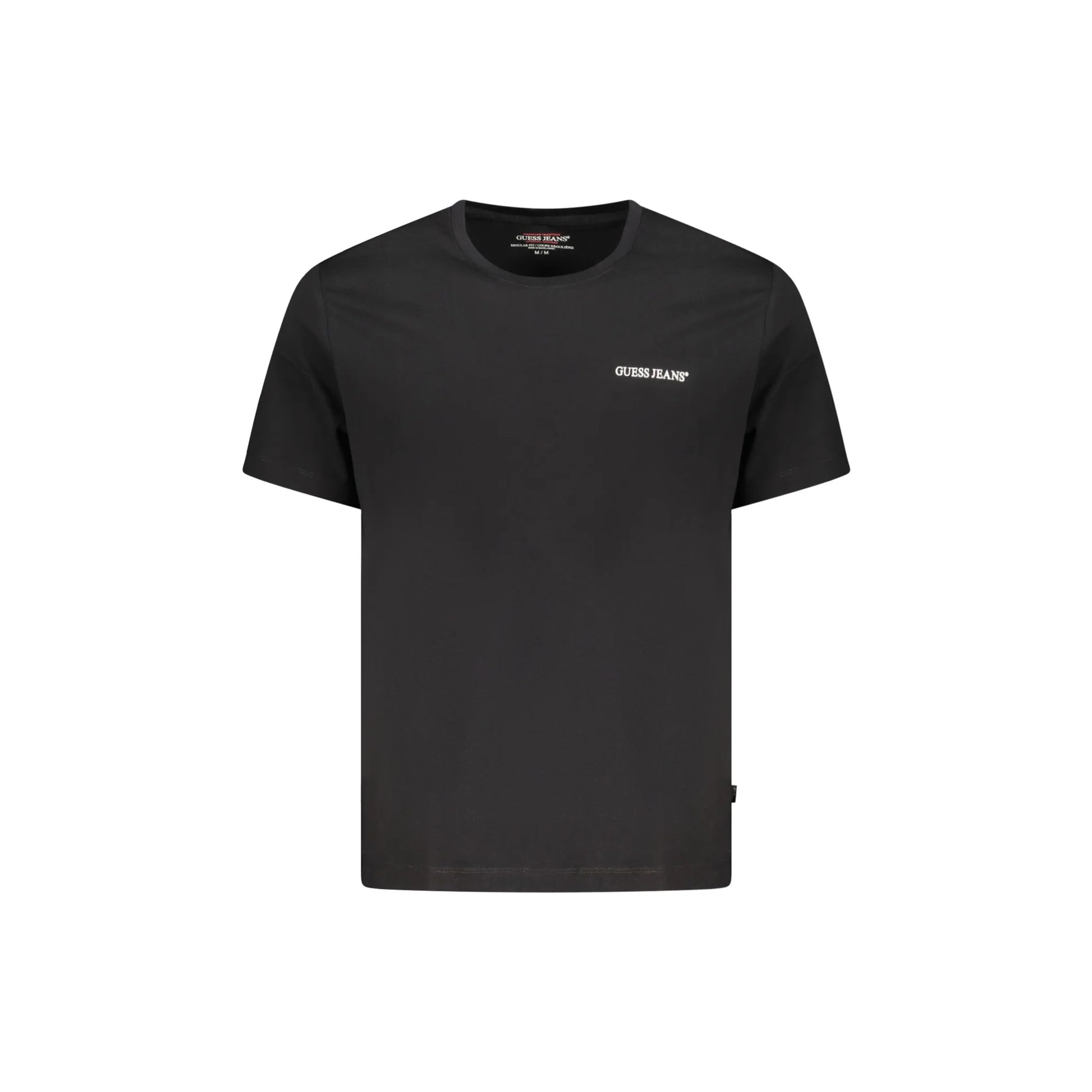 Guess Jeans T-Shirt Maniche Corte Uomo Nera Stampa Logo Nero - foto prodotto