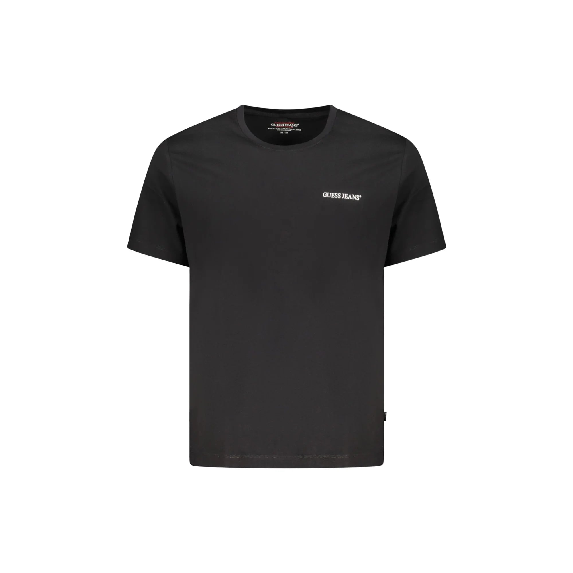 Guess Jeans T-Shirt Maniche Corte Uomo Nera Stampa Logo Nero - foto prodotto