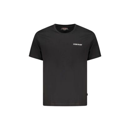 Guess Jeans T-Shirt Maniche Corte Uomo Nera Stampa Logo Nero - foto prodotto