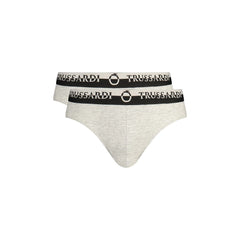 Trussardi Slip Hombre Gris Estampado Logo