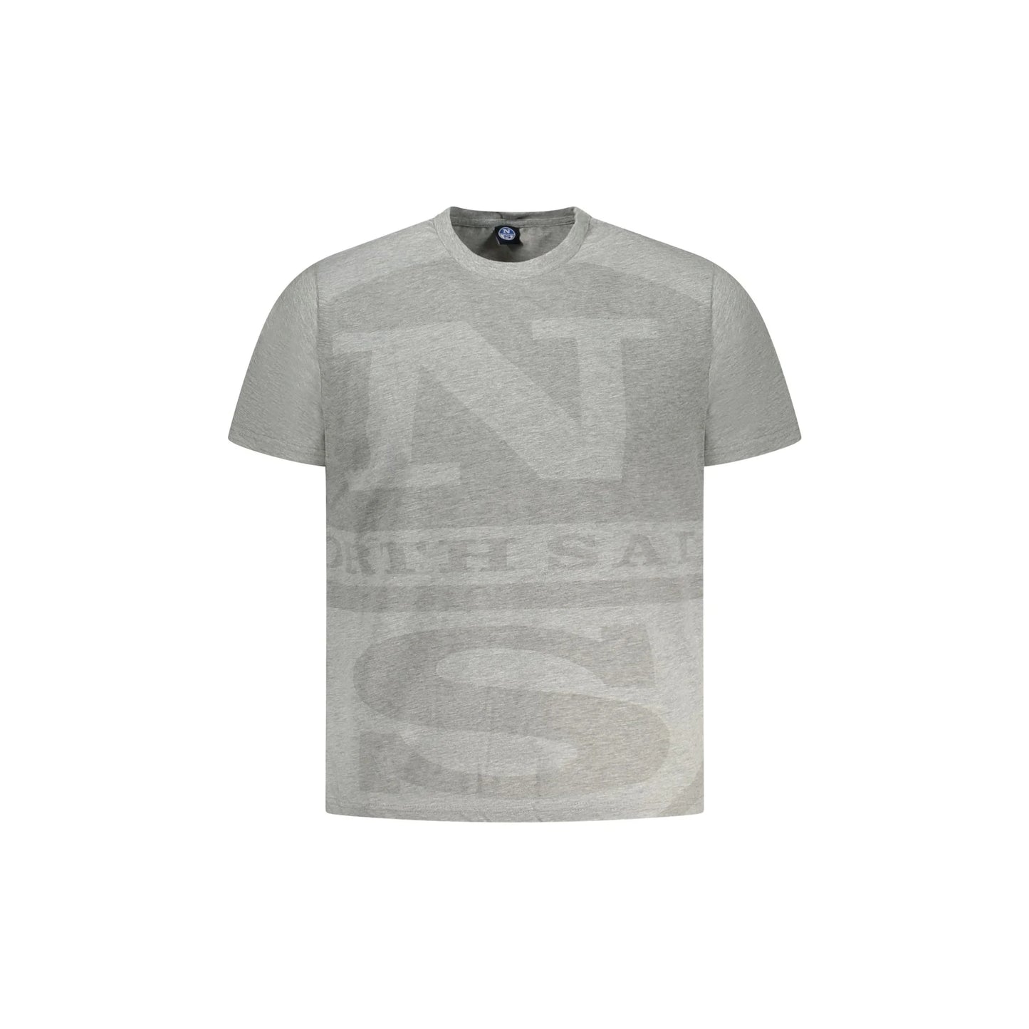North Sails T-Shirt Maniche Corte Uomo Grigia Stampa Logo Grigio - foto prodotto