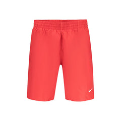 Nike Costume da Mare Uomo Rosso Ricamo