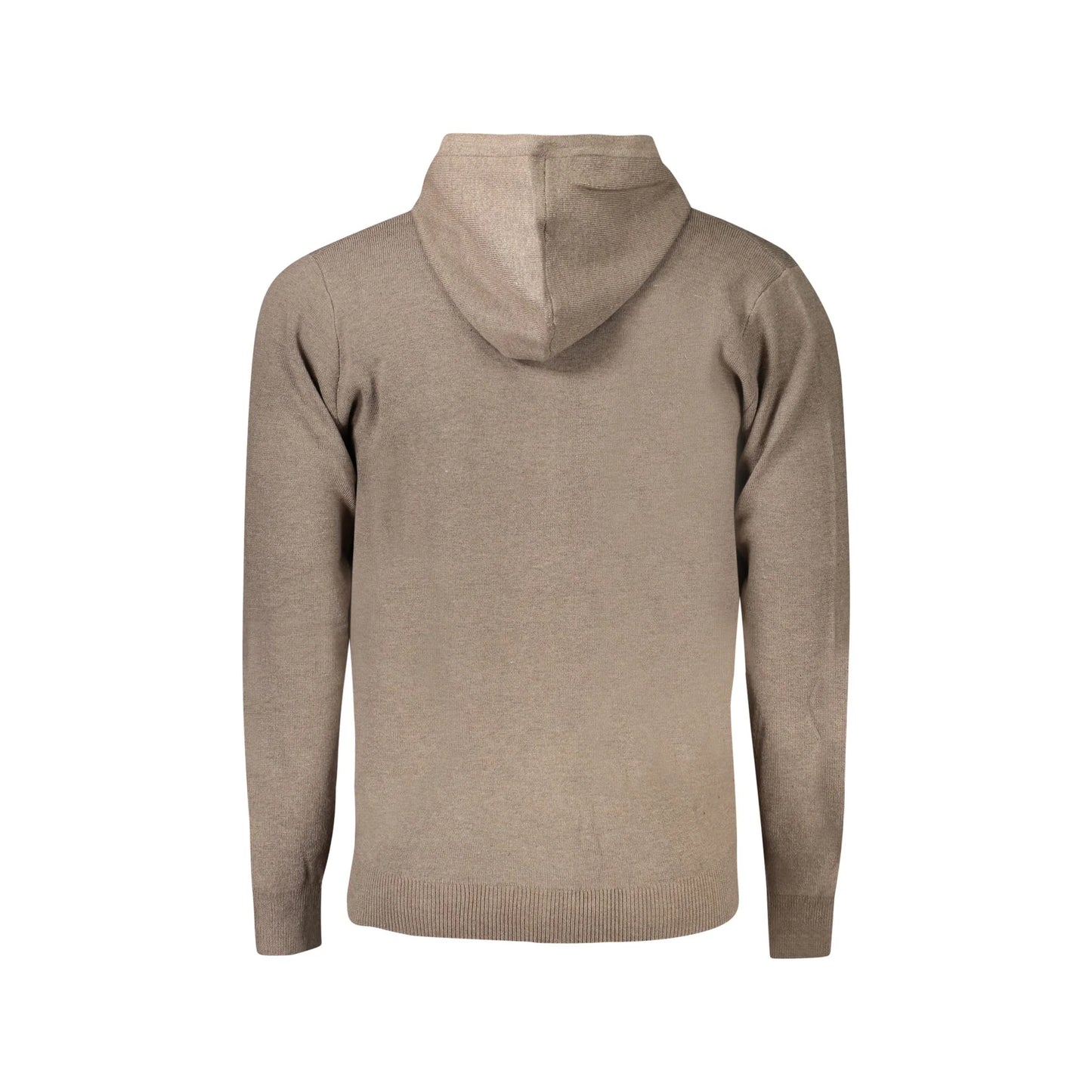 Norway 1963 Cardigan Uomo Marrone con Cappuccio e Zip Maglie - vista 2