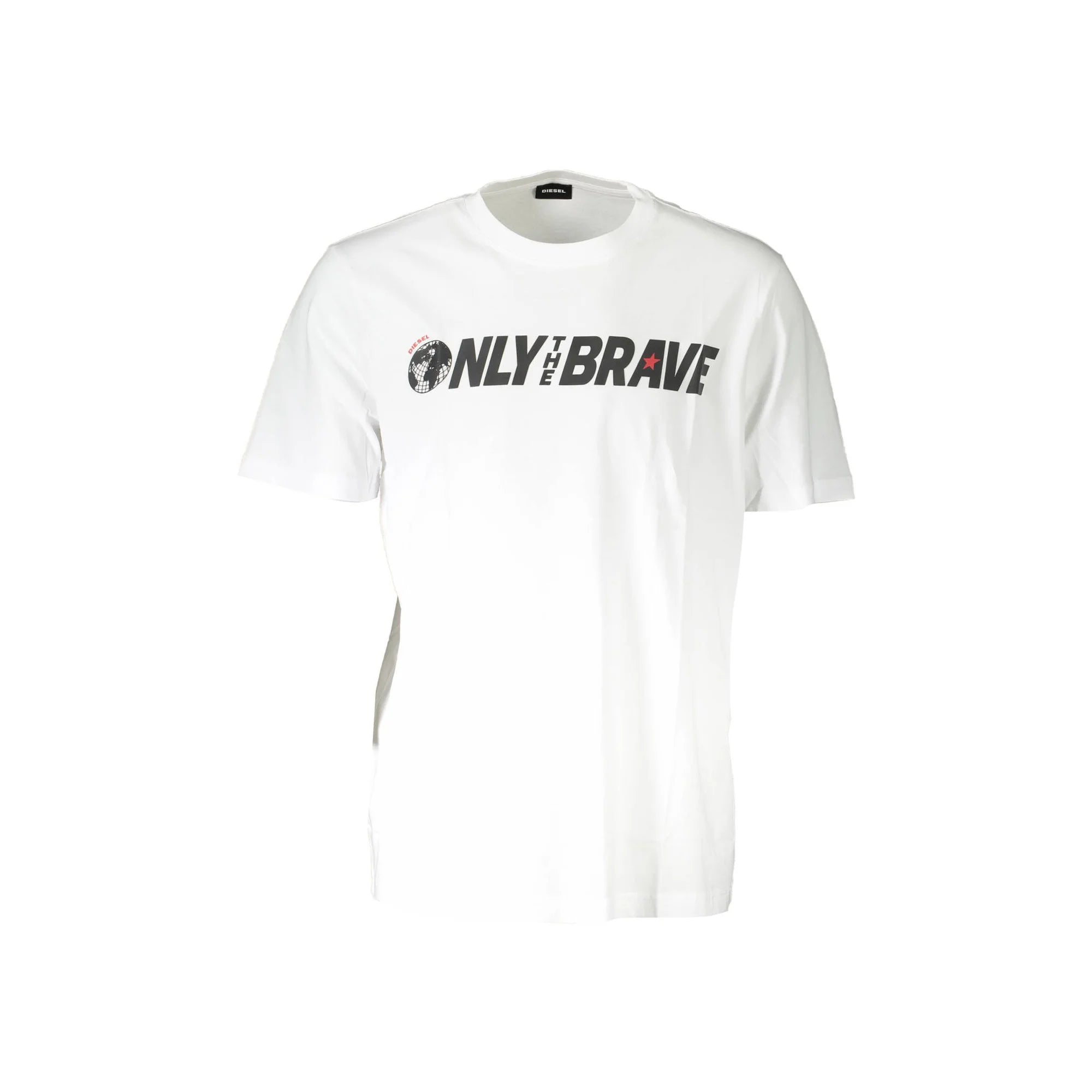 DIESEL T-SHIRT MANICHE CORTE UOMO BIANCO