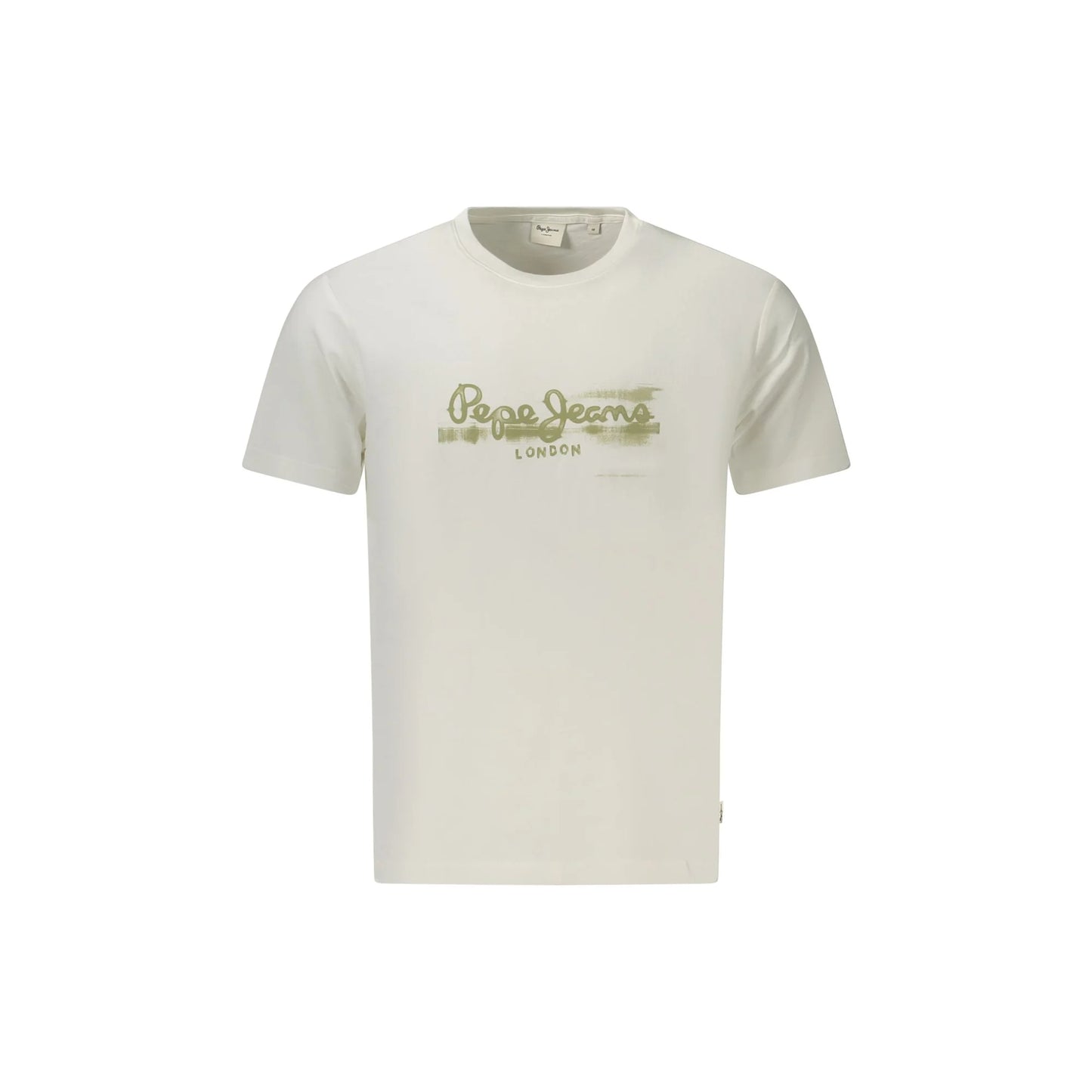 Pepe Jeans T-Shirt Maniche Corte Uomo Bianca Stampa Logo Bianco - foto prodotto