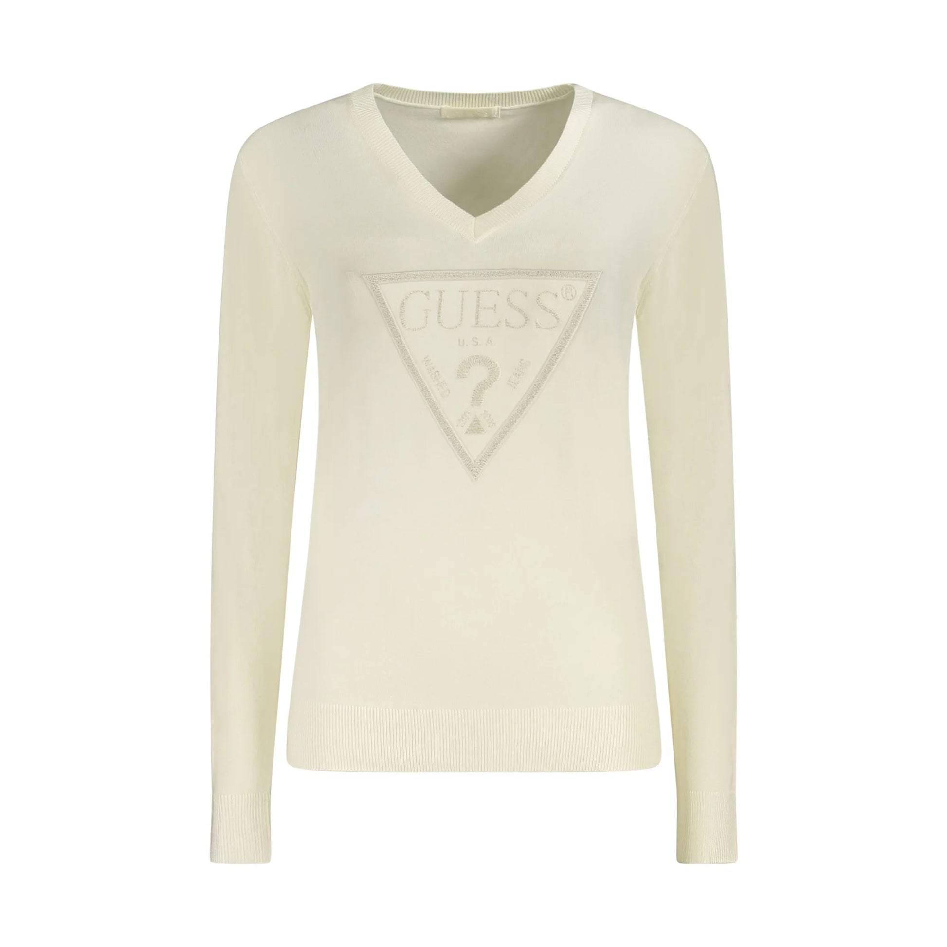 Guess Jeans Maglia Donna Bianca Logo Maglie Bianco - foto prodotto