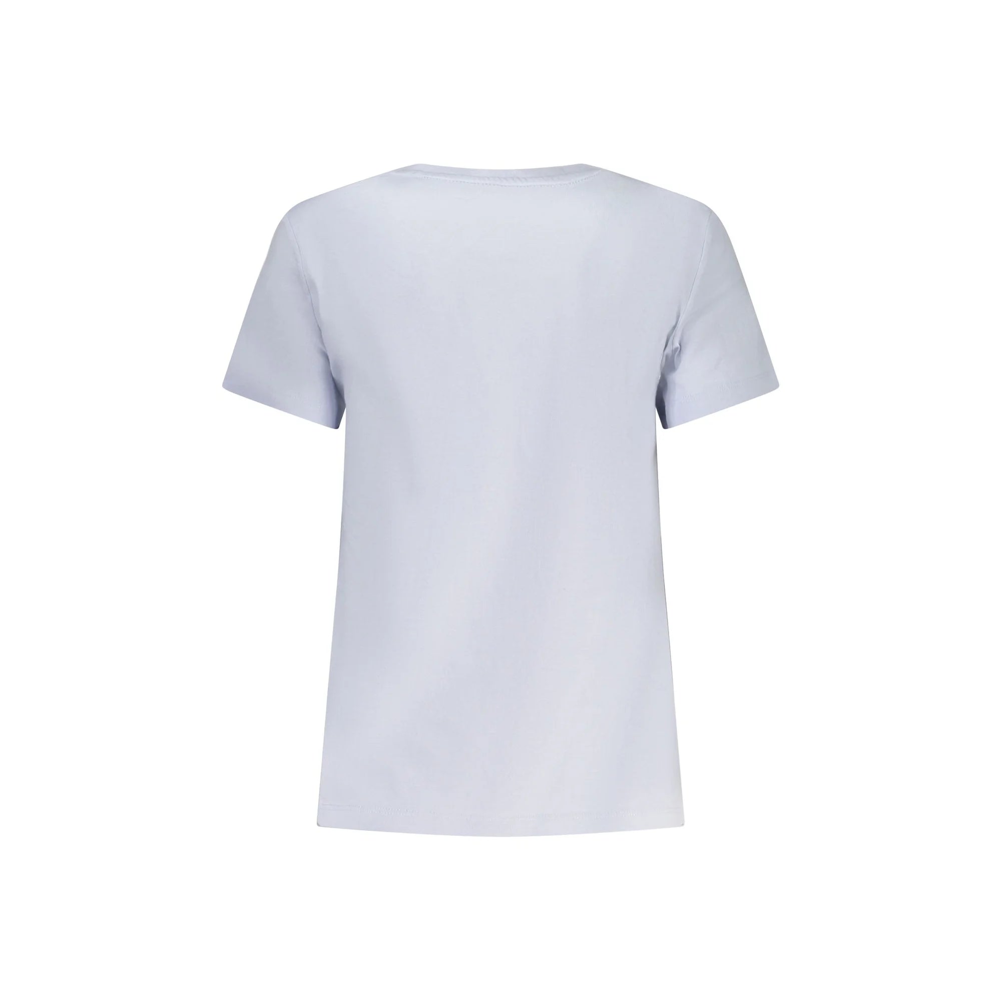 GUESS JEANS T-SHIRT MANICHE CORTE DONNA AZZURRO