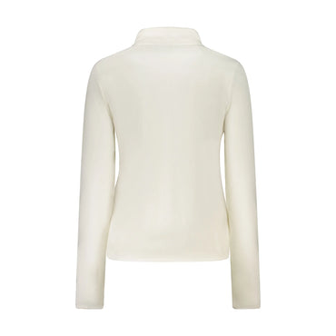 Norway 1963 Felpa Donna Bianca con Zip Pile Applicazione Logo Felpe bianco - vista 2