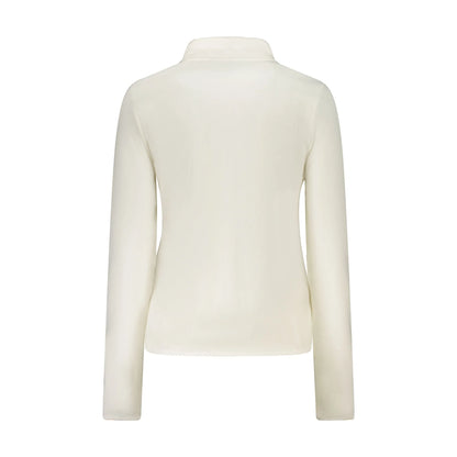 Norway 1963 Felpa Donna Bianca con Zip Pile Applicazione Logo Felpe bianco - vista 2