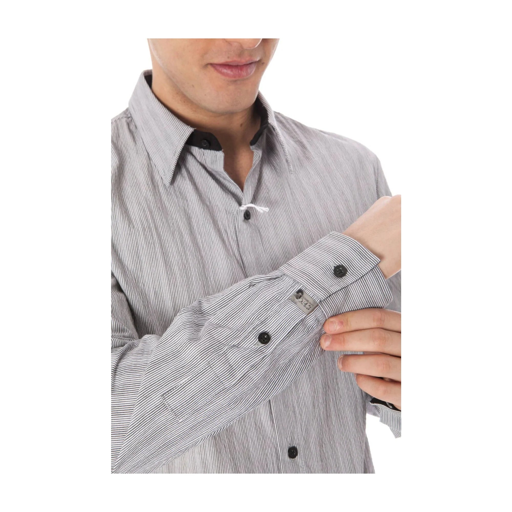 COSTUME NATIONAL CAMICIA MANICHE LUNGHE UOMO BIANCO