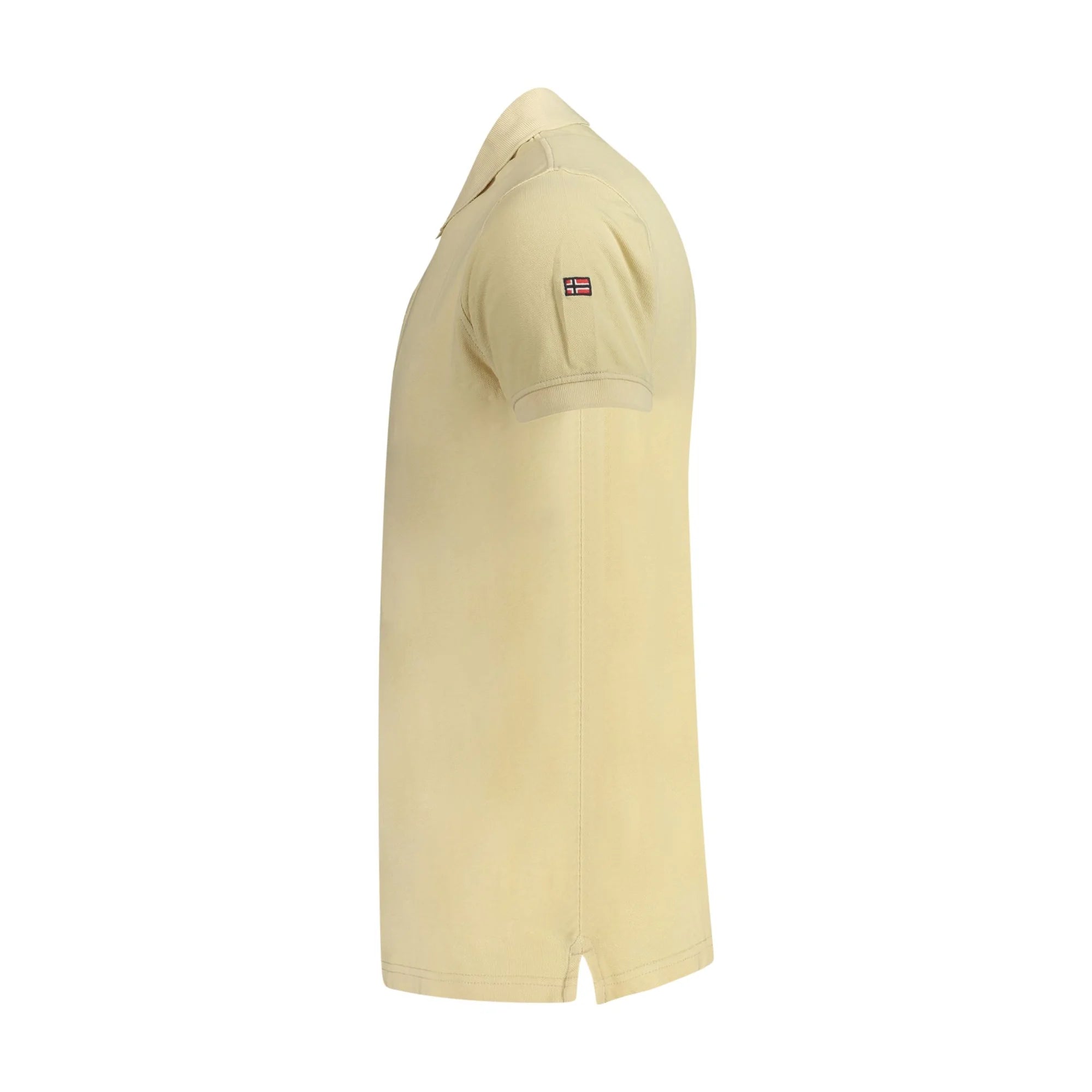 NORWAY 1963 POLO MANICHE CORTE UOMO BEIGE