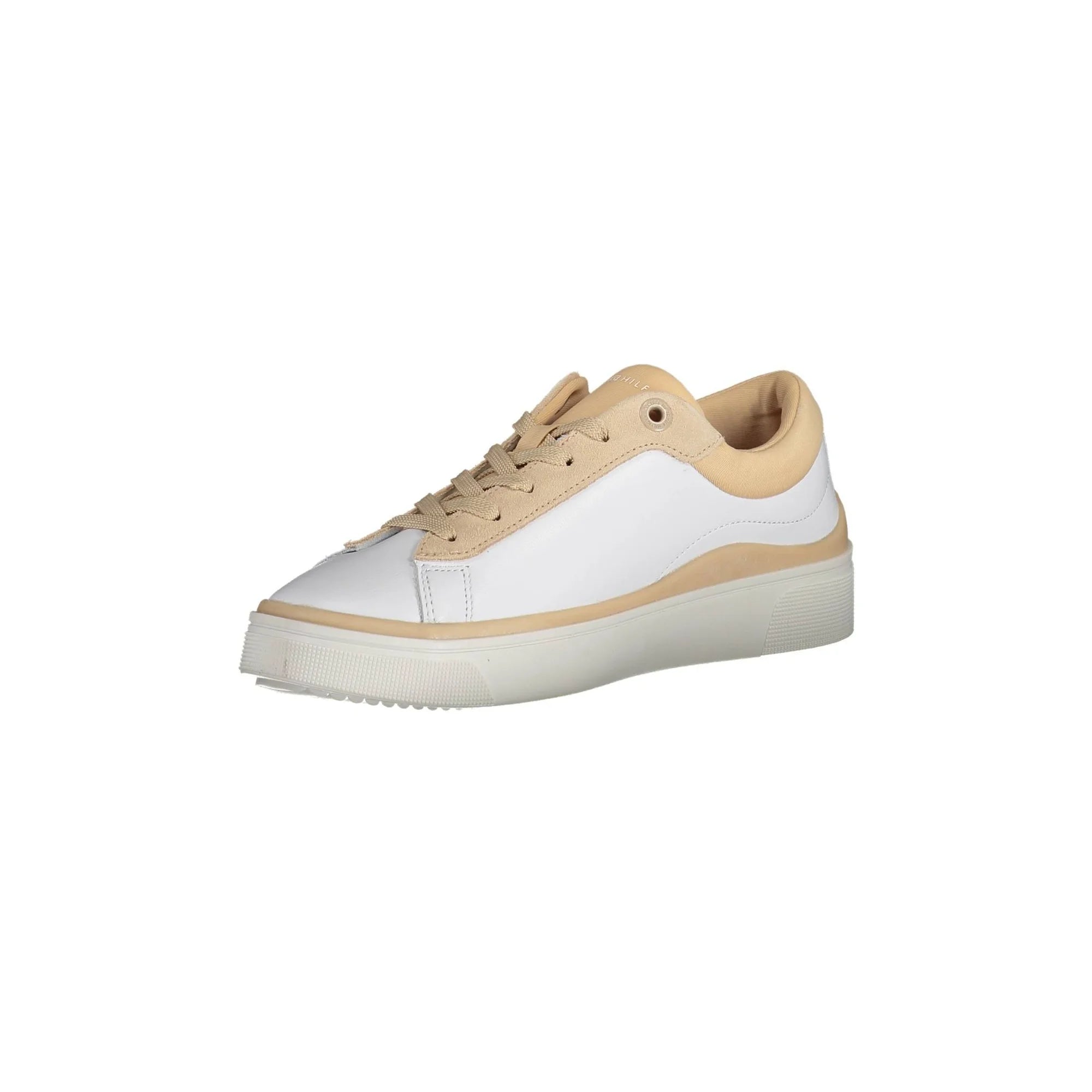 TOMMY HILFIGER Scarpe Sneakers Donna Bianche con Lacci e Logo bianco - vista 3