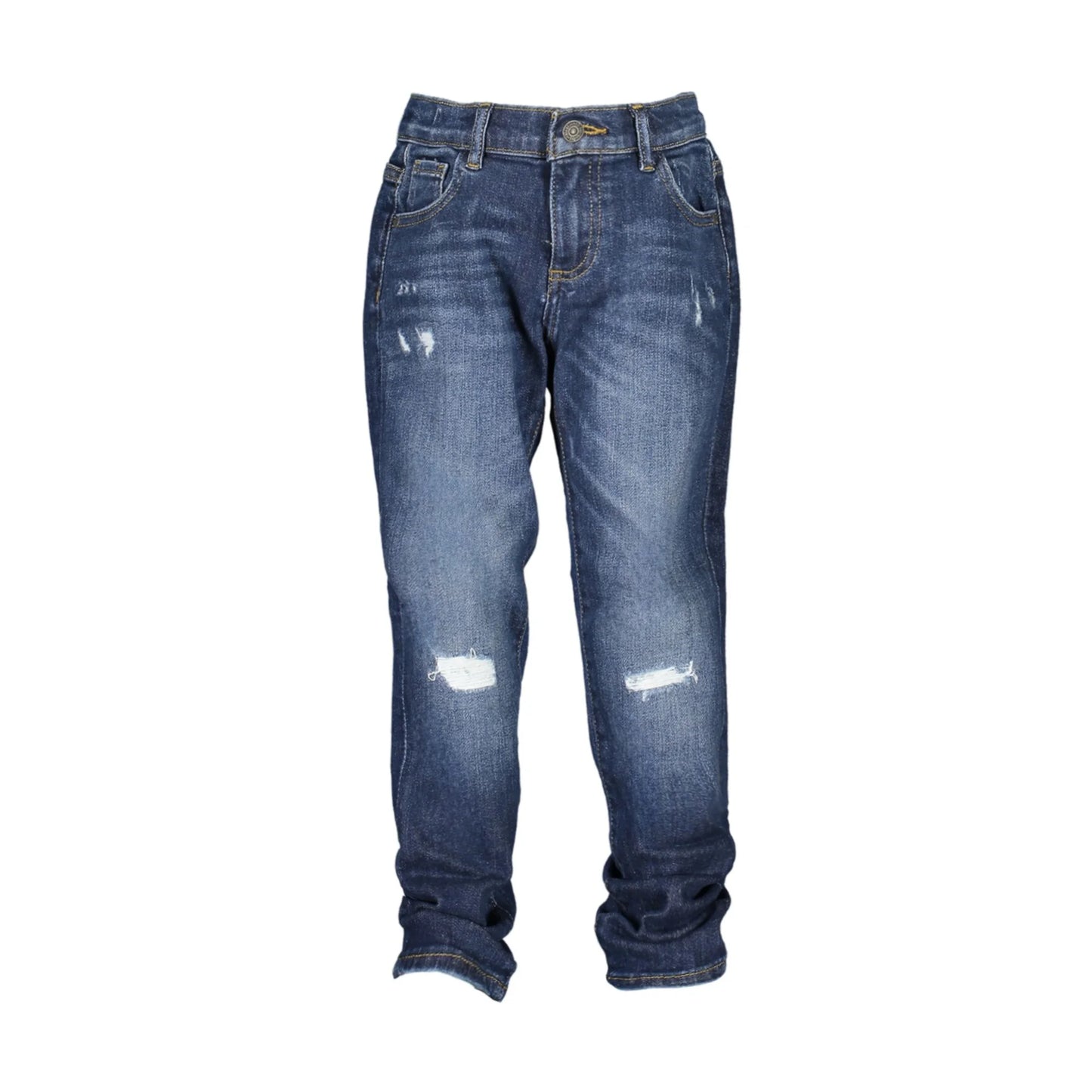 Guess Jeans Bambino Blu Effetto Slavato e Usurato Logo - foto prodotto