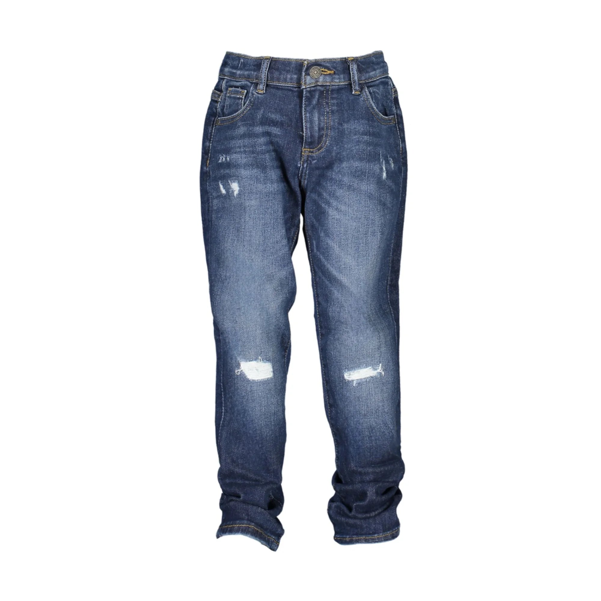 Guess Jeans Bambino Blu Effetto Slavato e Usurato Logo - foto prodotto