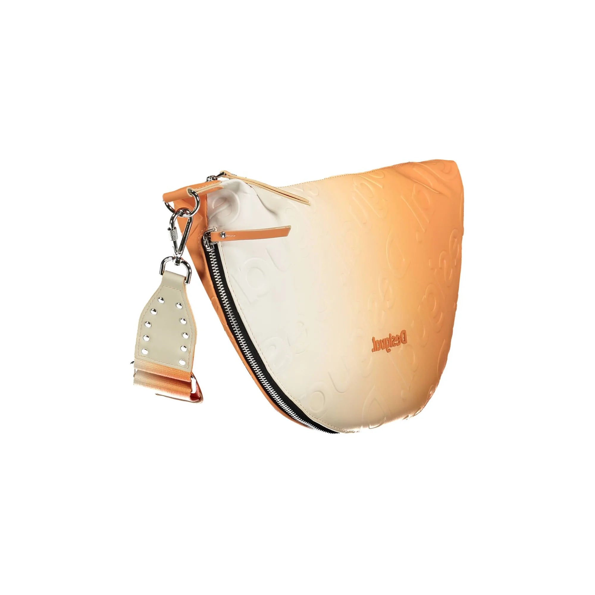 Desigual Borsa a Tracolla Donna Arancione Logo Borse - vista 3