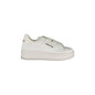 GAELLE PARIS Scarpe Sneakers Donna Bianche con Doppio Laccio Logato Bianco - foto prodotto