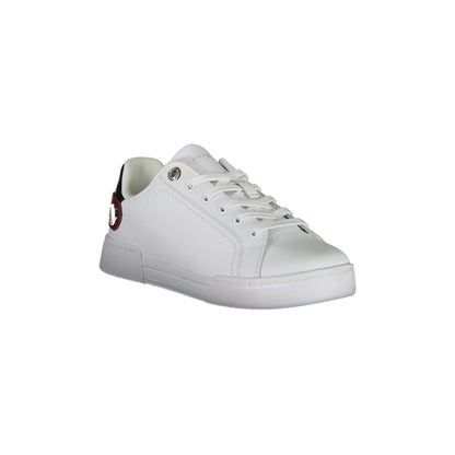 TOMMY HILFIGER Scarpe Donna Bianche con Lacci e Logo Iconico Sneakers bianco - vista 2
