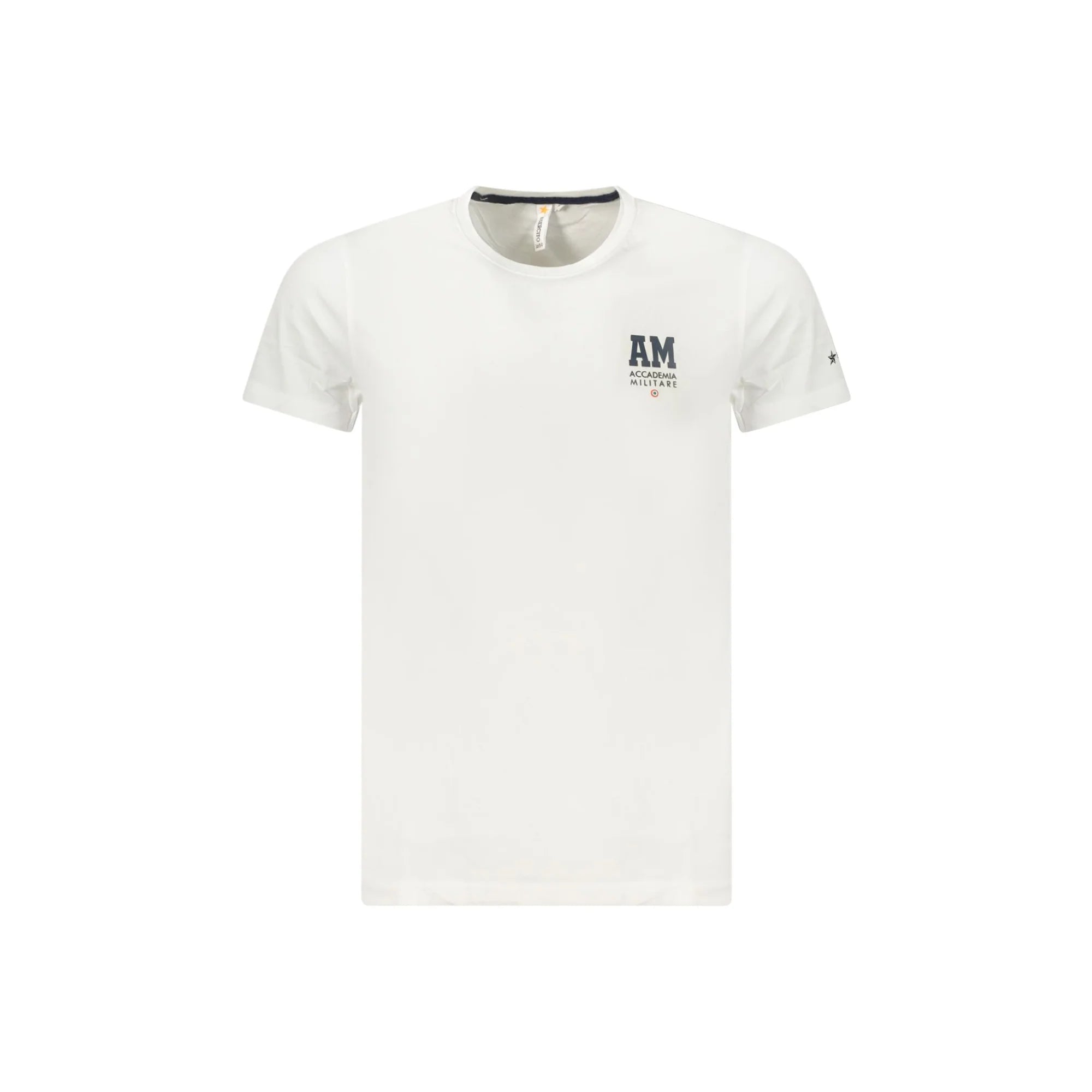 ACCADEMIA MILITARE T-SHIRT MANICHE CORTE UOMO BIANCO