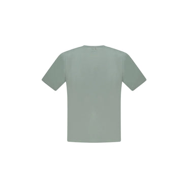 North Sails T-Shirt Uomo Verde Maniche Corte Applicazione Logo - vista 2