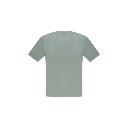 North Sails T-Shirt Uomo Verde Maniche Corte Applicazione Logo - vista 2