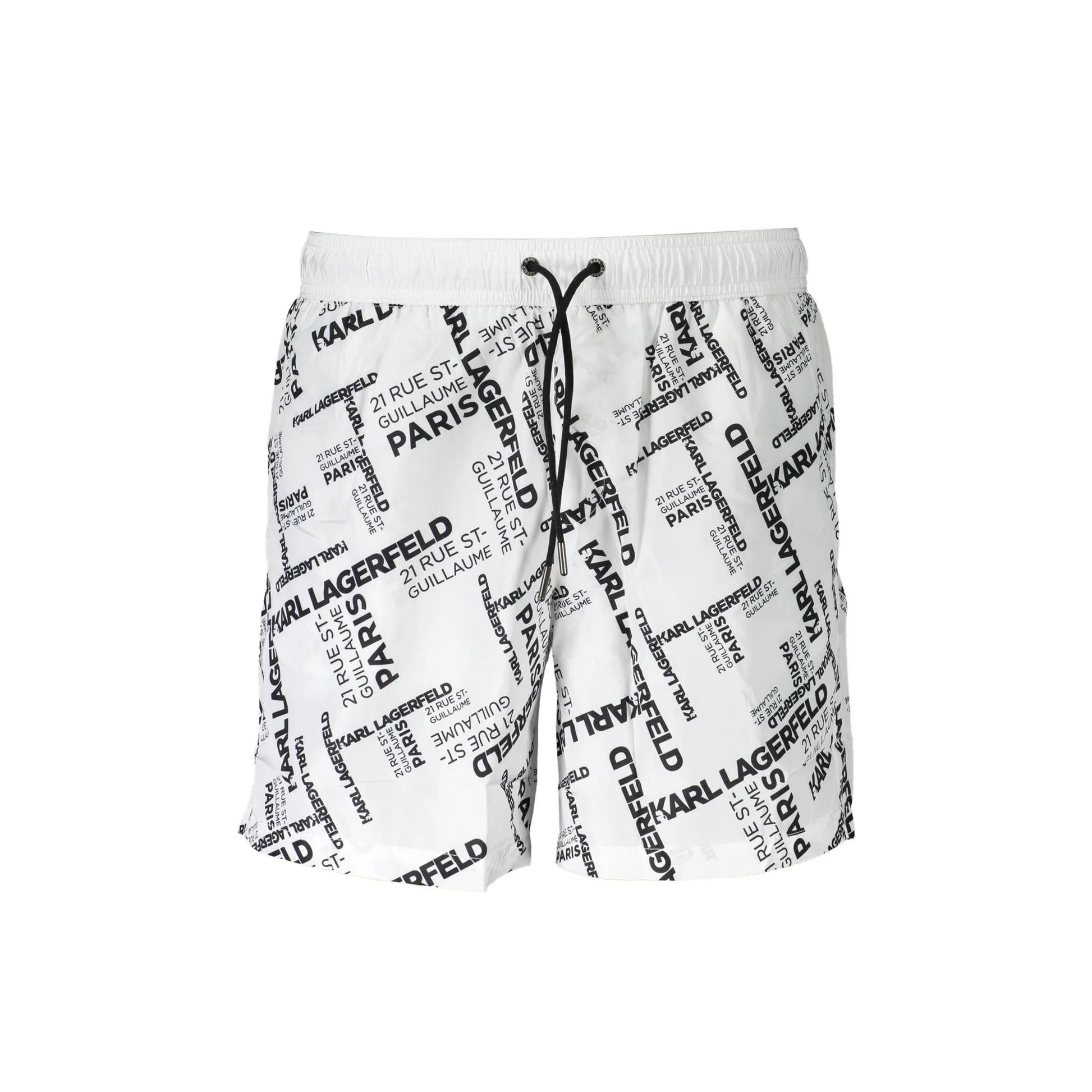 Karl Lagerfeld Beachwear Costume da Mare Uomo Bianco con Logo - foto prodotto
