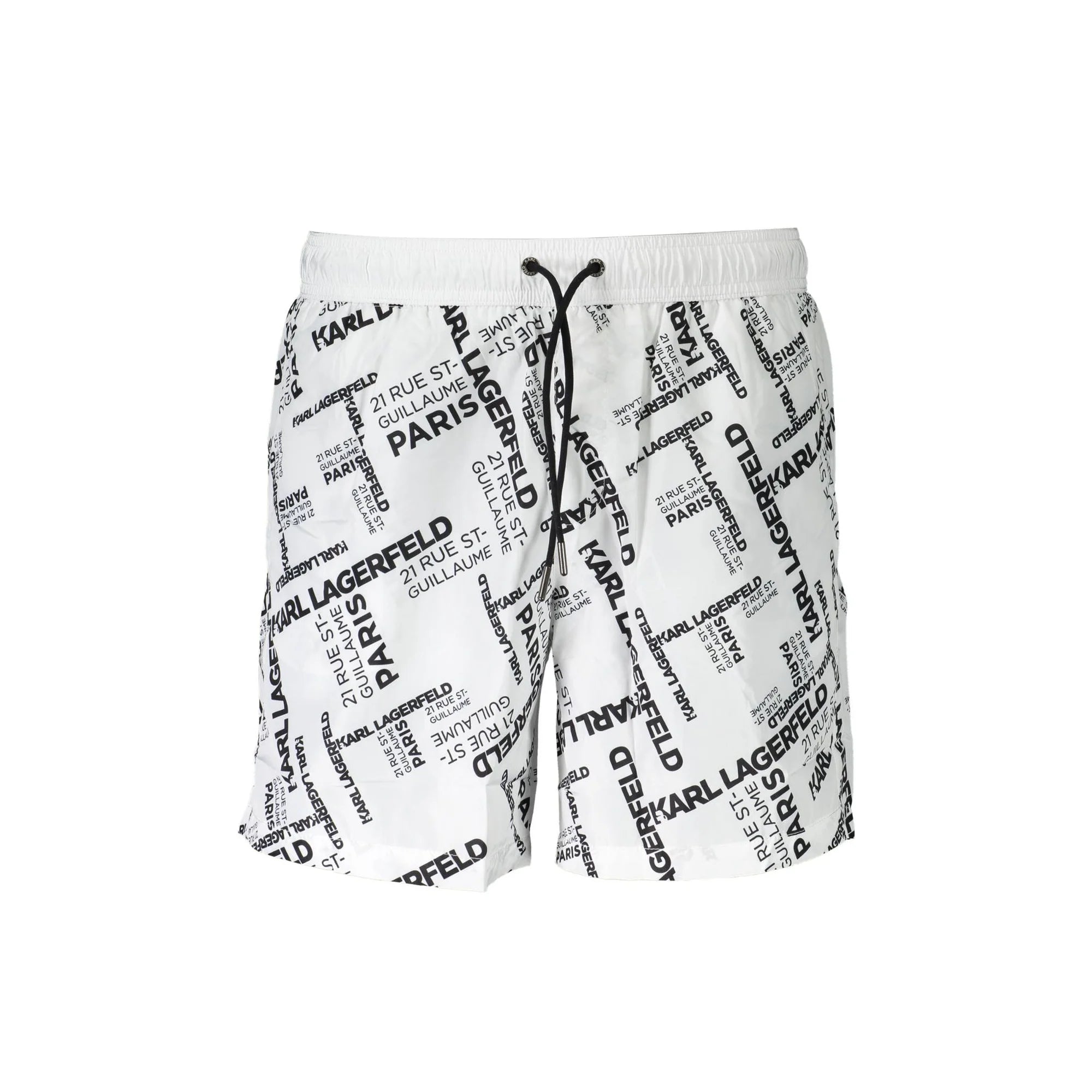 Karl Lagerfeld Beachwear Costume da Mare Uomo Bianco con Logo - foto prodotto