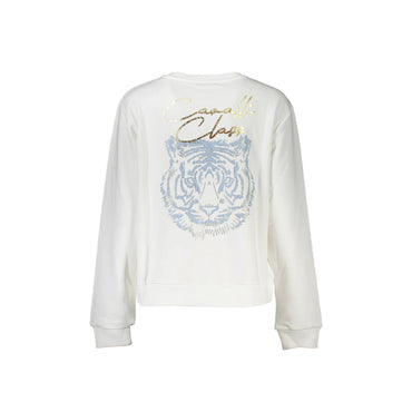 Cavalli Class Felpa Maniche Lunghe Donna Bianca Stampa Logo Felpe bianco - vista 2
