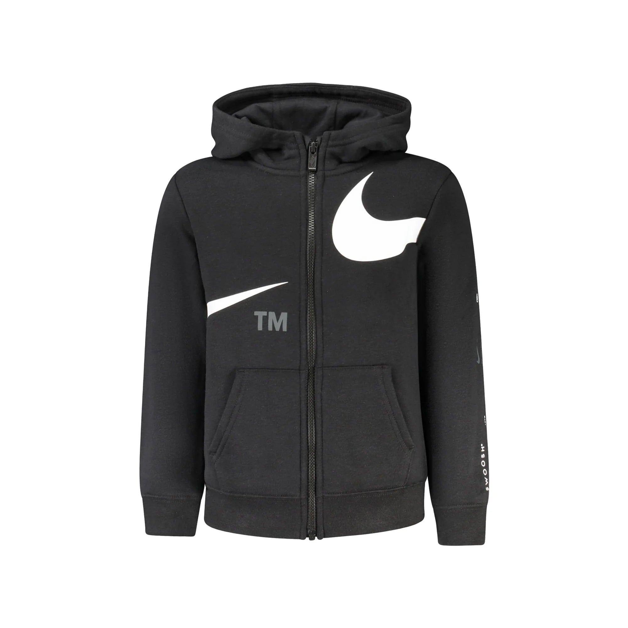 NIKE FELPA CON ZIP BAMBINO NERO