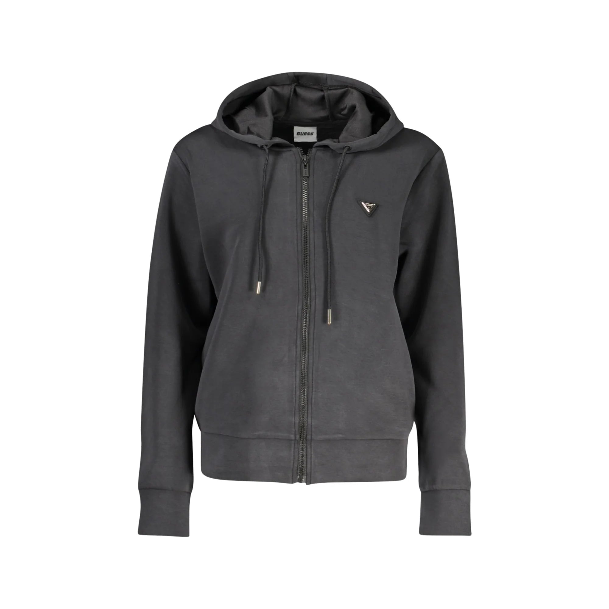 GUESS JEANS FELPA CON ZIP DONNA NERO