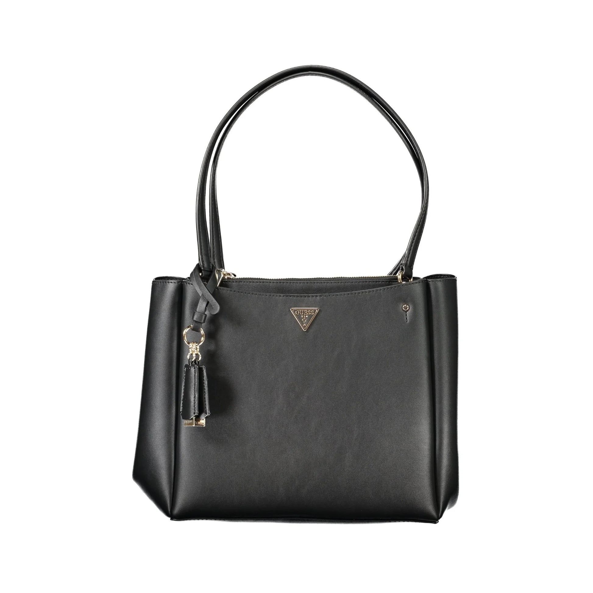 Guess Jeans Borsa a Spalla Donna Nera Logo Borse Nero - foto prodotto