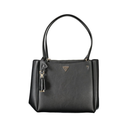 Guess Jeans Borsa a Spalla Donna Nera Logo Borse Nero - foto prodotto