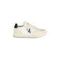 CALVIN KLEIN Scarpe Sneakers Donna Bianche con Dettagli a Contrasto Bianco - foto prodotto