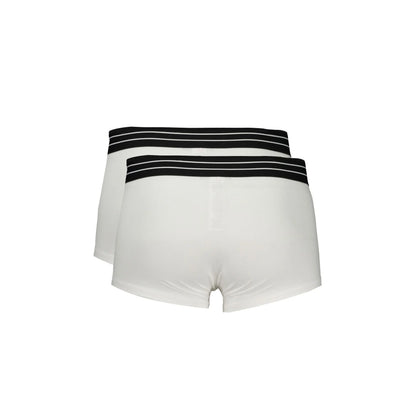 Cavalli Class Boxer Uomo Bianco Parigamba Bi-Pack Logo Intimo - vista 2