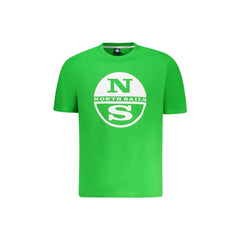 North Sails T-Shirt Maniche Corte Uomo Verde Stampa Logo