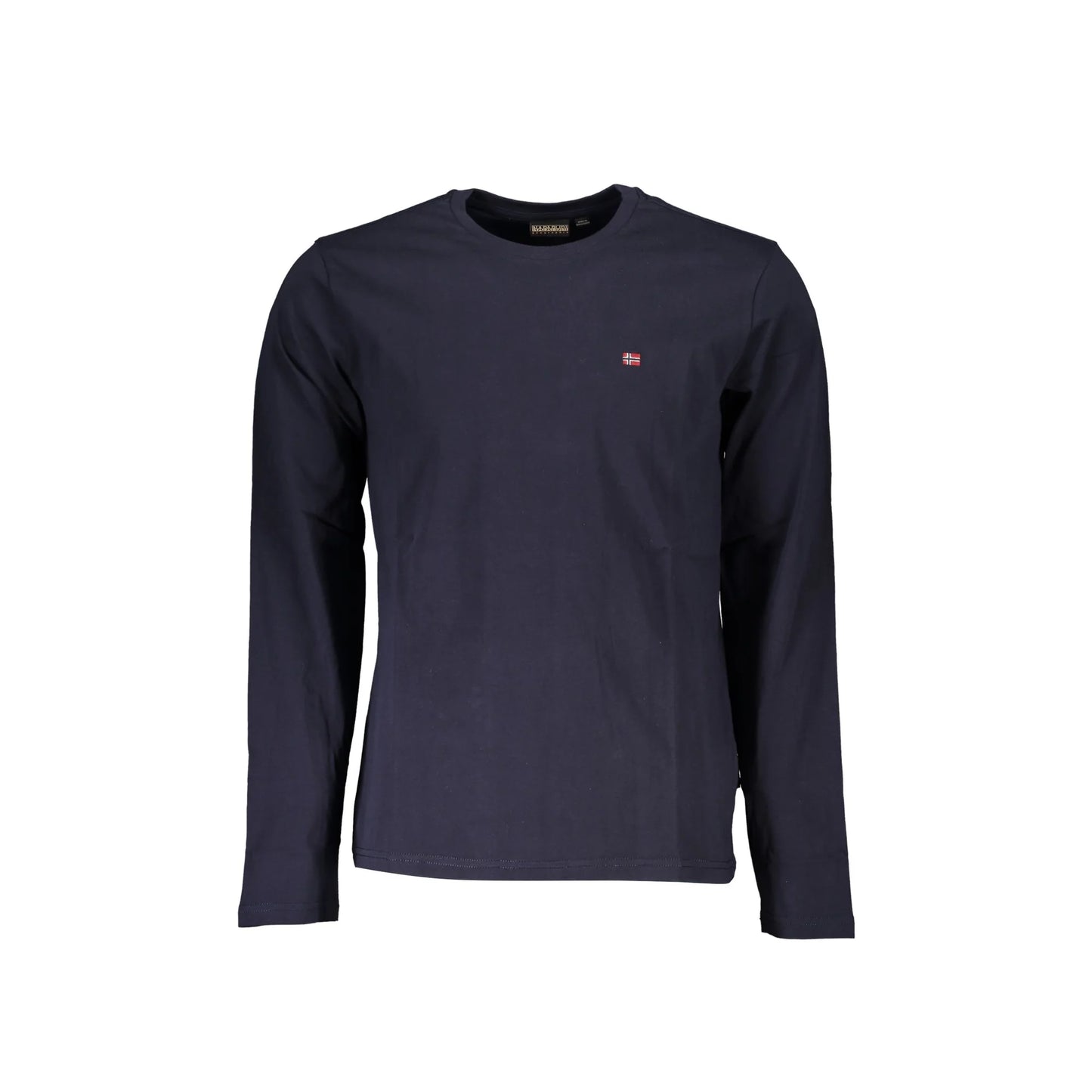 Napapijri T-Shirt Maniche Lunghe Uomo Blu Ricamo - foto prodotto