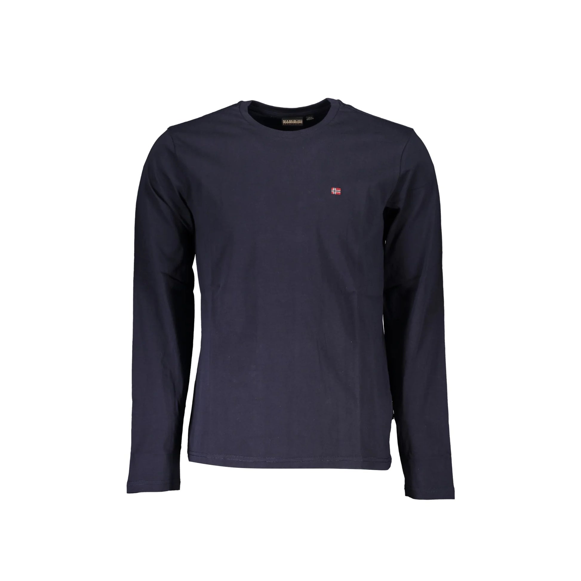 Napapijri T-Shirt Maniche Lunghe Uomo Blu Ricamo - foto prodotto