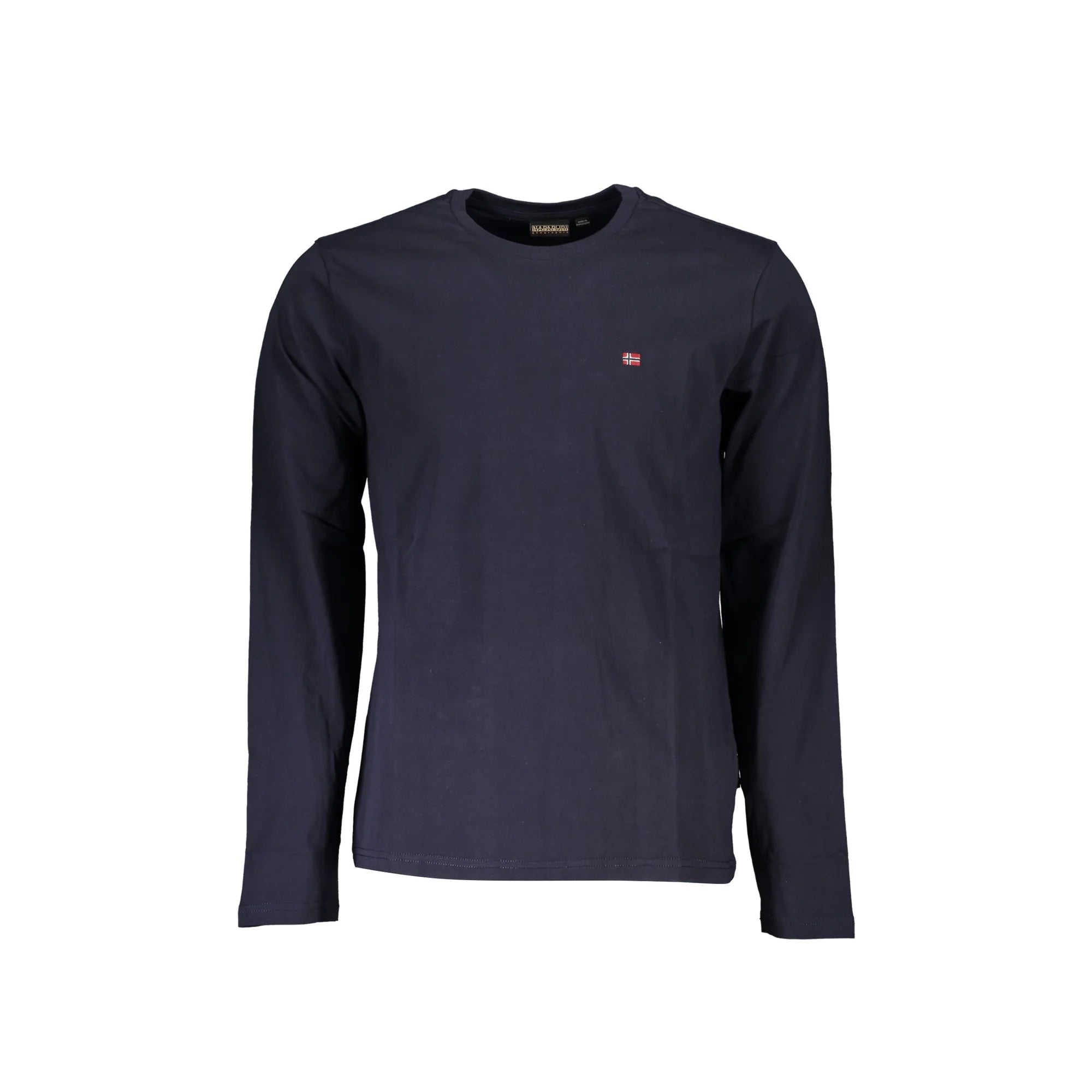 Napapijri T-Shirt Maniche Lunghe Uomo Blu Ricamo - foto prodotto