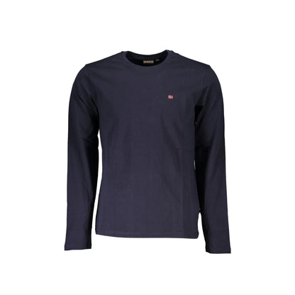 Napapijri T-Shirt Maniche Lunghe Uomo Blu Ricamo - foto prodotto