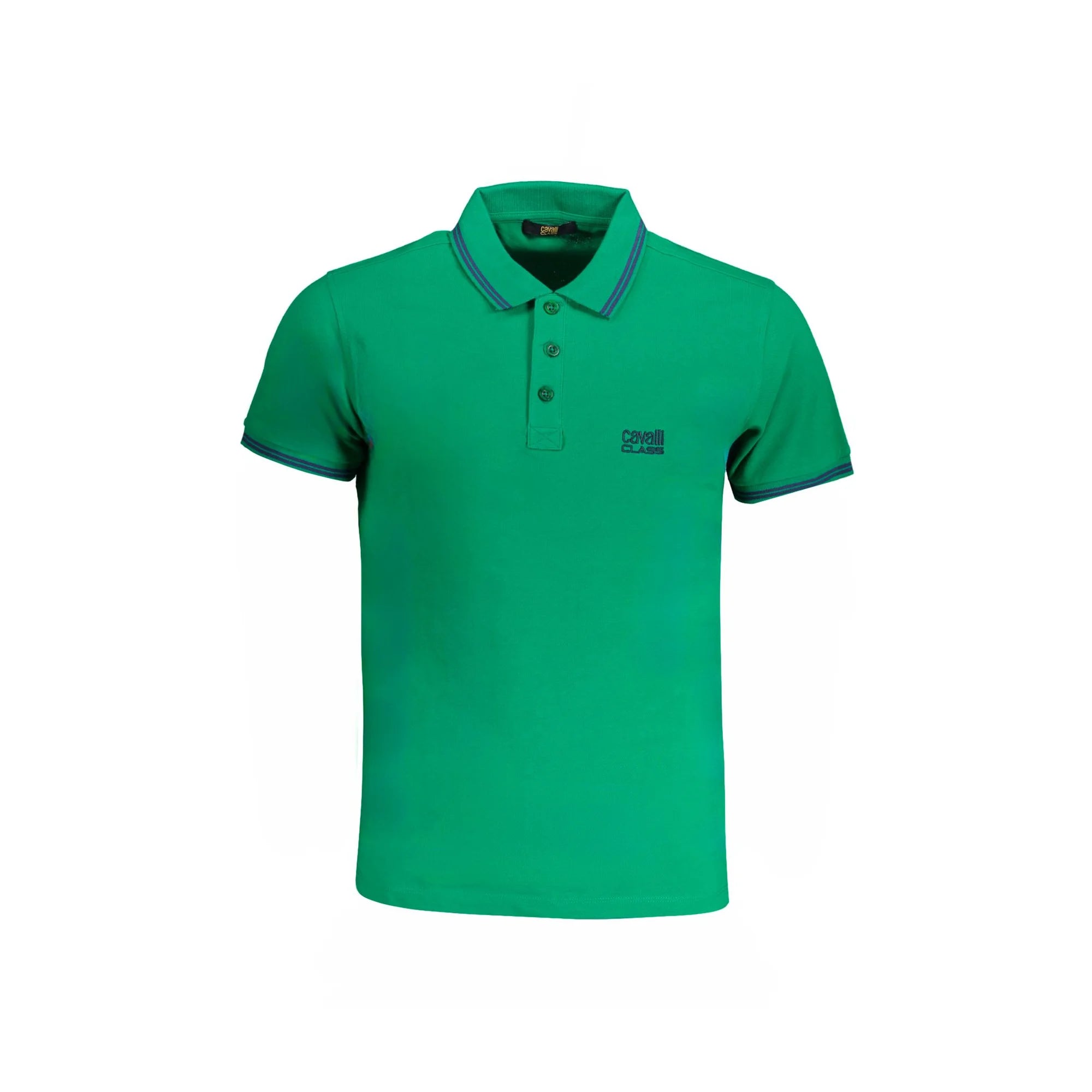 Cavalli Class Polo Maniche Corte Uomo Verde Ricamo - foto prodotto