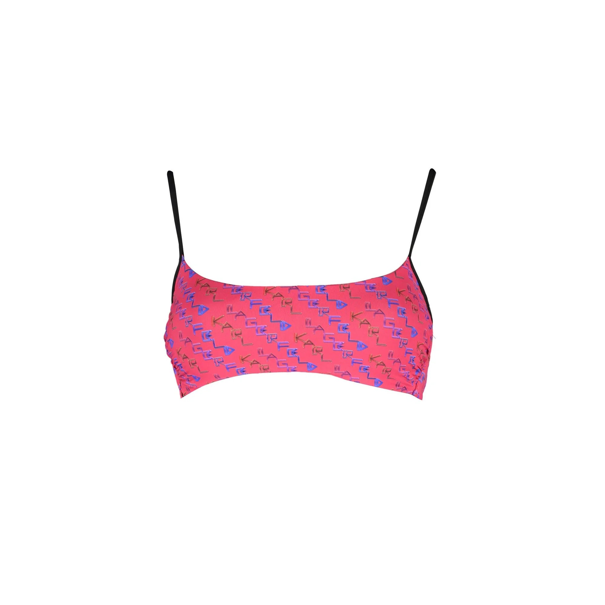 Karl Lagerfeld Beachwear Costume Mare Donna Rosso Allacciatura al Collo - foto prodotto