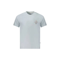 Guess Jeans T-Shirt Maniche Corte Uomo Azzurra Stampa Logo