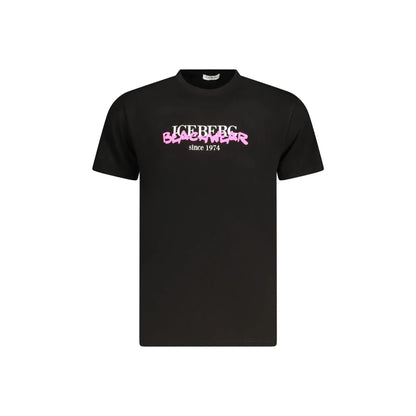 ICEBERG T-SHIRT MANICHE CORTE UOMO NERO