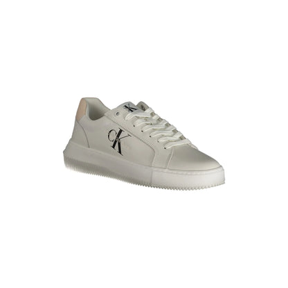 CALVIN KLEIN Scarpe Sneakers Donna Bianche con Dettagli a Contrasto bianco - vista 2