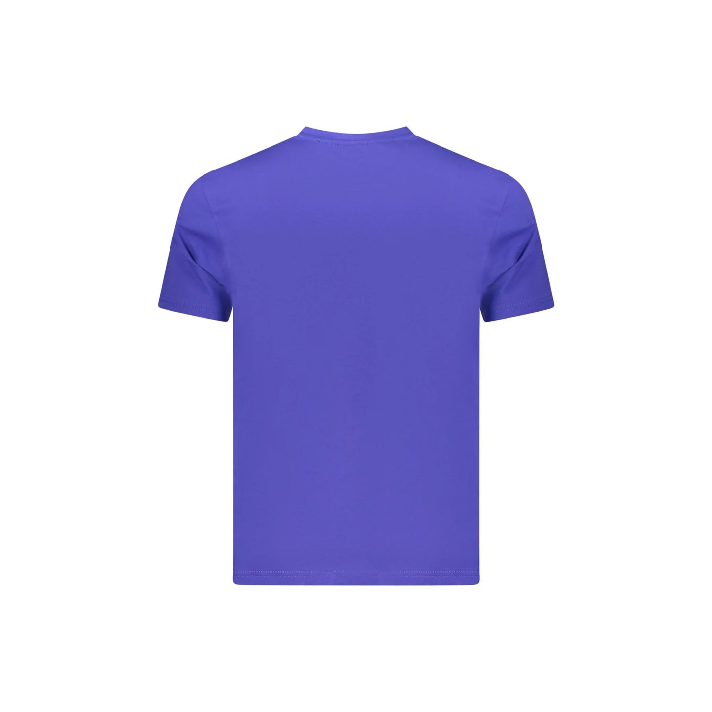 Napapijri T-Shirt Uomo Blu Maniche Corte Girocollo Ricamo Logo - vista 2