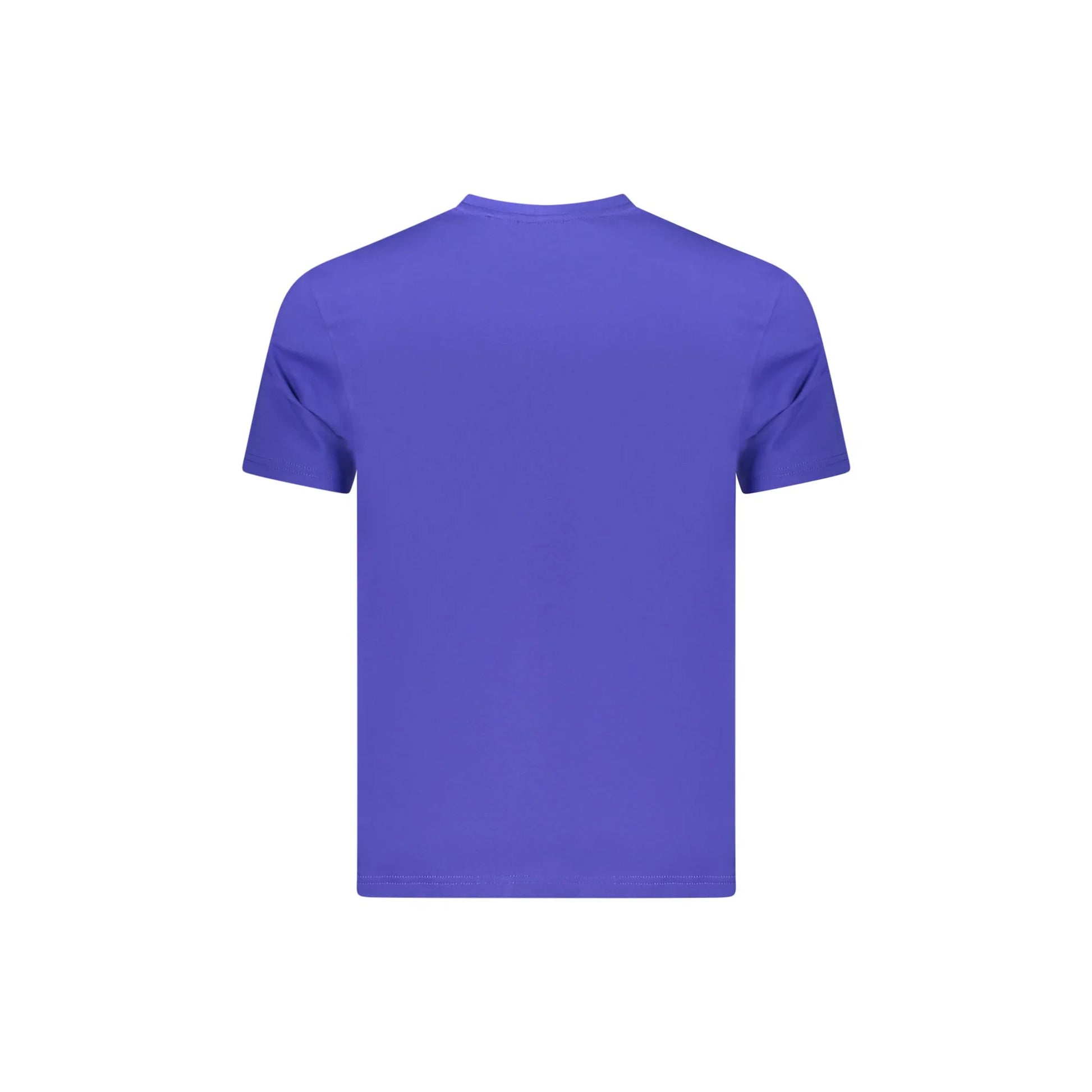 Napapijri T-Shirt Uomo Blu Maniche Corte Girocollo Ricamo Logo - vista 2