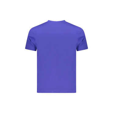 Napapijri T-Shirt Uomo Blu Maniche Corte Girocollo Ricamo Logo - vista 2