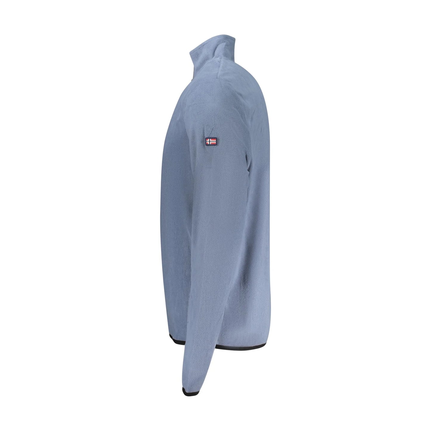 Norway 1963 Felpa Uomo Blu Mezza Zip Pile Applicazione Logo Felpe - vista 3